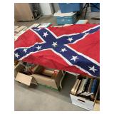 Confederate Reenactors Battle Flag