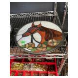 Stained Glass Horse Hangings