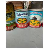 Vintage Herring Roe Cans Full!