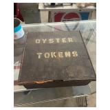 Antique Oyster Tokens Box