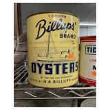 H K Billups Mathews Gallon Oyster Can