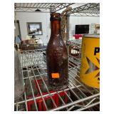 Straight Sided Amber Baltimore Md Coke Bottle