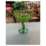 Vintage Carnival Glass Compote