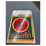 Lucky Strike Ande Rooney Porcelain Sign