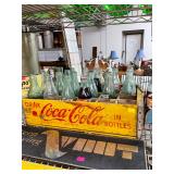 Vintage Coke Bottles in Crate