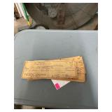 Vintage Kellum and Other Oyster House Checks