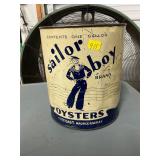 F F East Maurice River NJ Sailor Boy Oyster Can