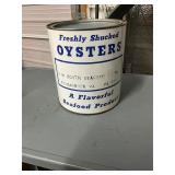 J M Booth Kilmarnock VA Gallon Oyster Can