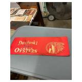 Daufuski Brand Cardboard Oyster Sign