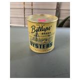 H K Billups 1 Pint Oyster Can