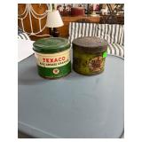2 Vintage Texaco Grease Cans
