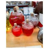 Set of Antique White House Vinegar Bottles