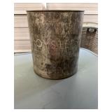 W F Morgan Weems VA 92 Gallon Oyster Can