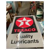 Vintage Texaco Lubricant Metal Sign