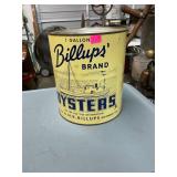 H K Billups Mathews Va Gallon Oyster Can