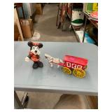 Cast Iron Minnie and Ice Wagon