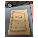 1941 White Stone Sports Day Program