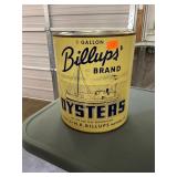 H K Billups Matthews Gallon Oyster Can