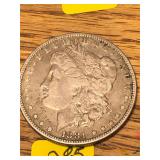 1881 O Morgan Silver Dollar