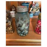 Antique Jar Of Buttons