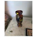 Czechoslovakia art Glass Vase