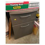 Rolling 2 Drawer Filing Cabinet