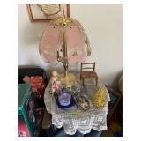 Lamp, Decor, and table