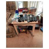 White End Table and Contents