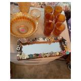 Vintage Jewelry Mirror