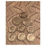 Ike Dollars and Kennedy Half Dollars