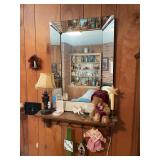 Shelf Mirror and Decor