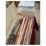 Wrapping Paper and storage Bins