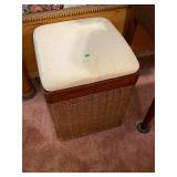 Wicker Storage Ottoman