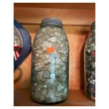 Antique Jar of Buttons