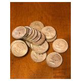 19 40% Silver Kennedy Half Dollars