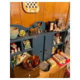 Blue Shelf and Decor