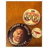 3 Political Buttons