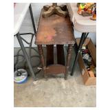 Wooden Newspaper Stand Side Table