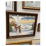 Katherine Kent Original Oil Canvas Winter Painting