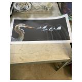 Signed Heron Print