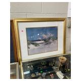 Sand and Water Beach Photo in Frame