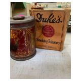 Antique Tobacco Tin and Box