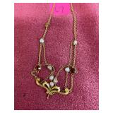 Antique VICTORIAN 14k Gold Necklace