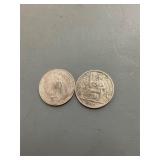 1908 and 1911 French Silver Dollar Coins