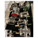 Vintage Fishing Reels Tray Lot