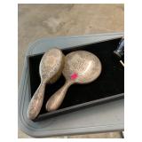 Vintage Sterling Brush & Mirror