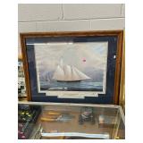 Americas Cup Print  in Frame