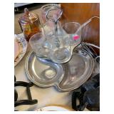 Vintage MCM Chrome Serving Tray