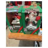 2 Holiday Scene Santa and Mrs Claus