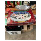 Winter Holiday Pond Ice Skating